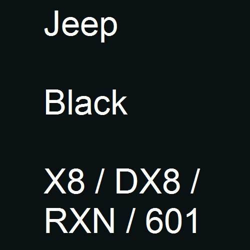 Jeep, Black, X8 / DX8 / RXN / 601.